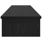 vidaXL Monitor Halterung Schwarze Eiche 100 x 27 x 15 cm Holzwerkstoff