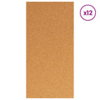 vidaXL Korkplatte 12 pcs 100 x 50 x 0,5 cm Kork Braun