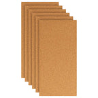 vidaXL Korkplatte 6 pcs 100 x 50 x 1 cm Kork Braun
