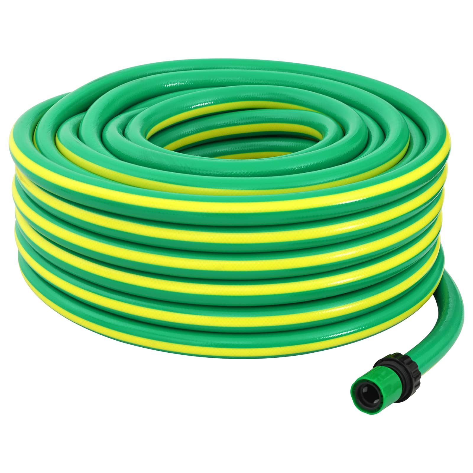 vidaXL Gartenschlauch 5-lagig Grün und Gelb 12 mm 30 m PVC