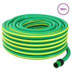 vidaXL Gartenschlauch 5-lagig Grün und Gelb 12 mm 30 m PVC