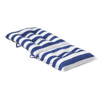 vidaXL Kissen für draußen 4 pcs Blau und Weiß 120 x 50 x 7 cm Stoff