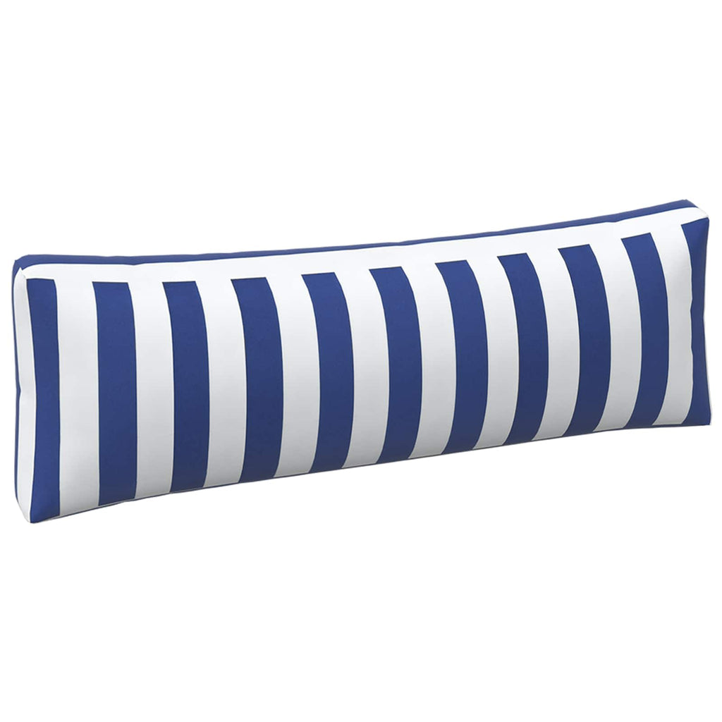 vidaXL Kissen für draußen 3 pcs Blau und Weiß 103 x 58 x 10 cm Stoff
