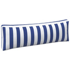 vidaXL Kissen für draußen 3 pcs Blau und Weiß 103 x 58 x 10 cm Stoff
