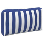 vidaXL Kissen für draußen 3 pcs Blau und Weiß 103 x 58 x 10 cm Stoff