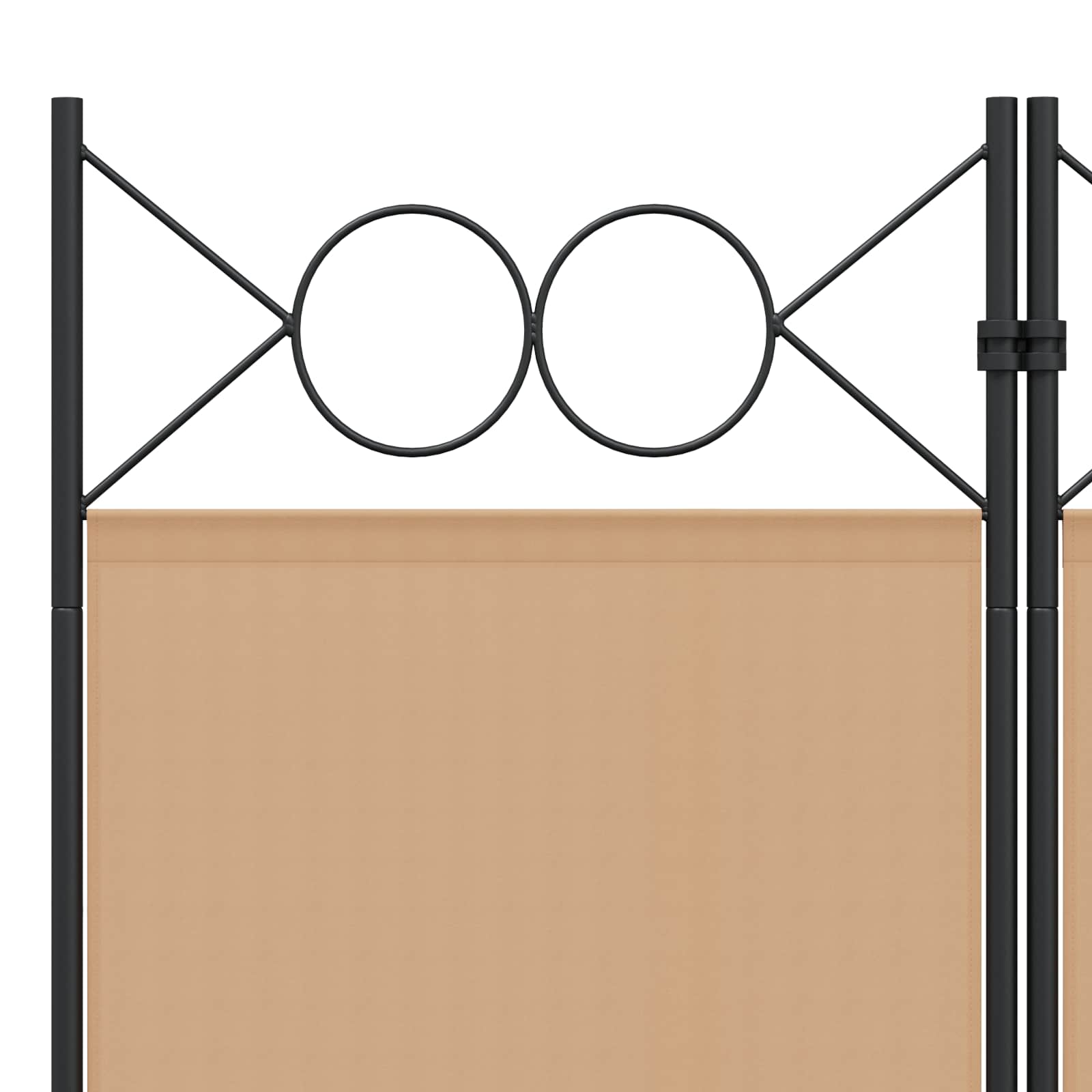 vidaXL 3-teiliger Raumteiler Beige 120 x 180 cm Stoff