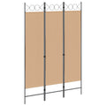 vidaXL 3-teiliger Raumteiler Beige 120 x 180 cm Stoff