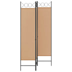vidaXL 3-teiliger Raumteiler Beige 120 x 180 cm Stoff