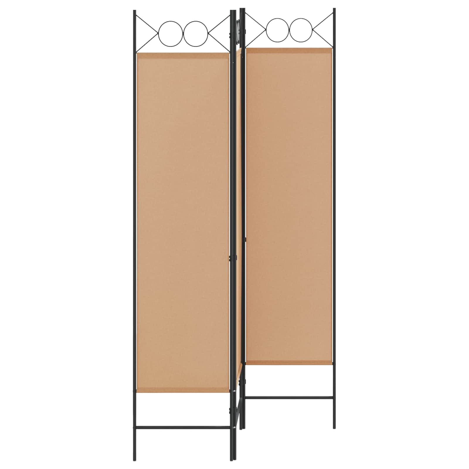 vidaXL 3-teiliger Raumteiler Beige 120 x 180 cm Stoff