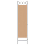 vidaXL 3-teiliger Raumteiler Beige 120 x 180 cm Stoff