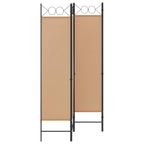 vidaXL 4-teiliger Raumteiler Beige 160 x 180 cm Stoff