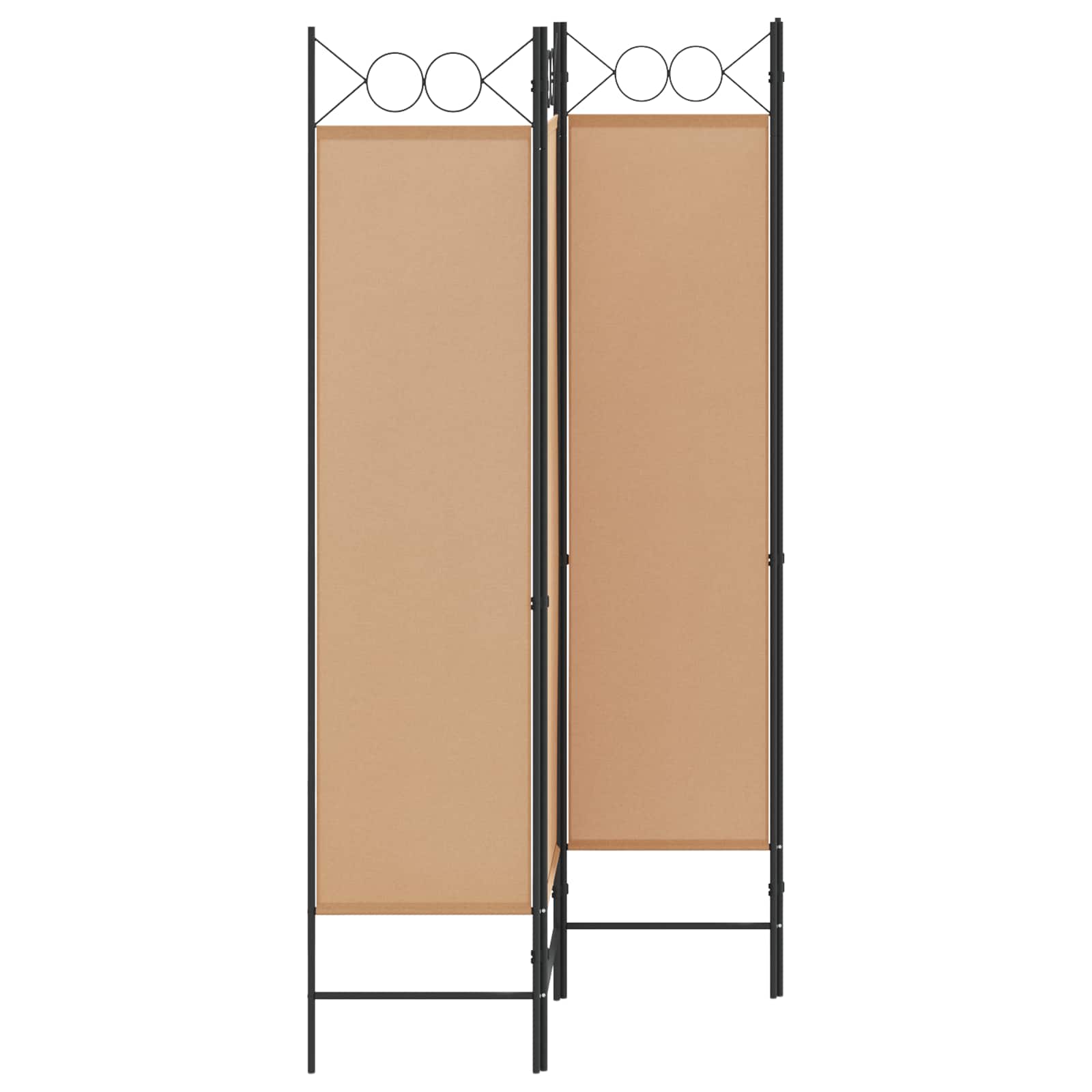 vidaXL 4-teiliger Raumteiler Beige 160 x 180 cm Stoff