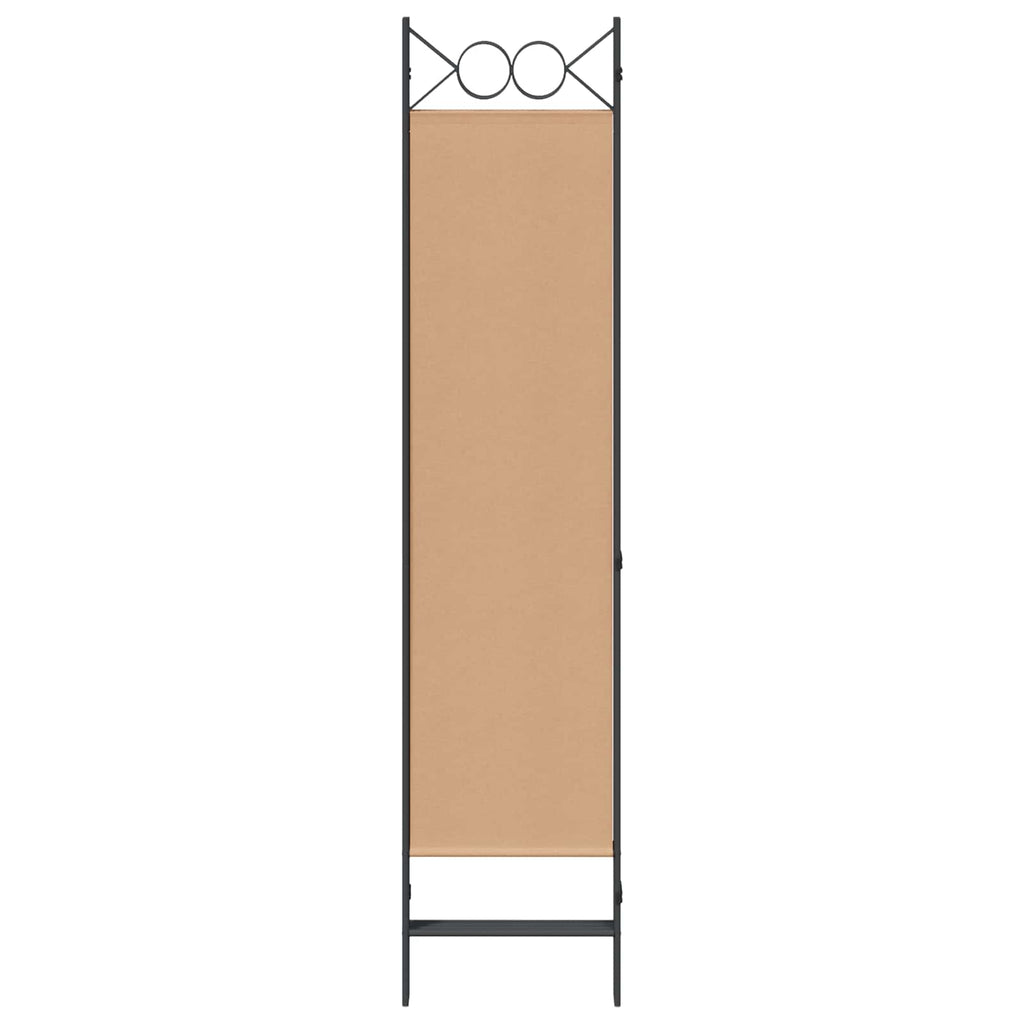 vidaXL 4-teiliger Raumteiler Beige 160 x 180 cm Stoff