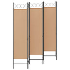 vidaXL 6-teiliger Raumtrenner Beige 240 x 180 cm Stoff