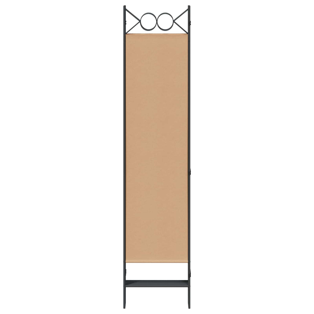 vidaXL 6-teiliger Raumtrenner Beige 240 x 180 cm Stoff