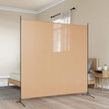 vidaXL Einzel Panel Raumteiler Beige 175 x 180 cm Stoff