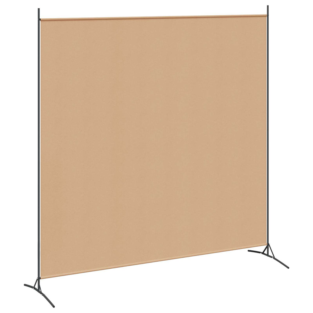 vidaXL Einzel Panel Raumteiler Beige 175 x 180 cm Stoff