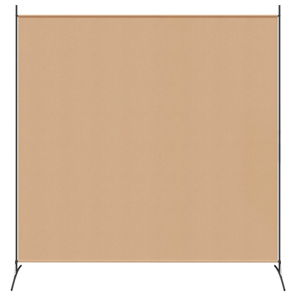 vidaXL Einzel Panel Raumteiler Beige 175 x 180 cm Stoff