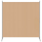 vidaXL Einzel Panel Raumteiler Beige 175 x 180 cm Stoff