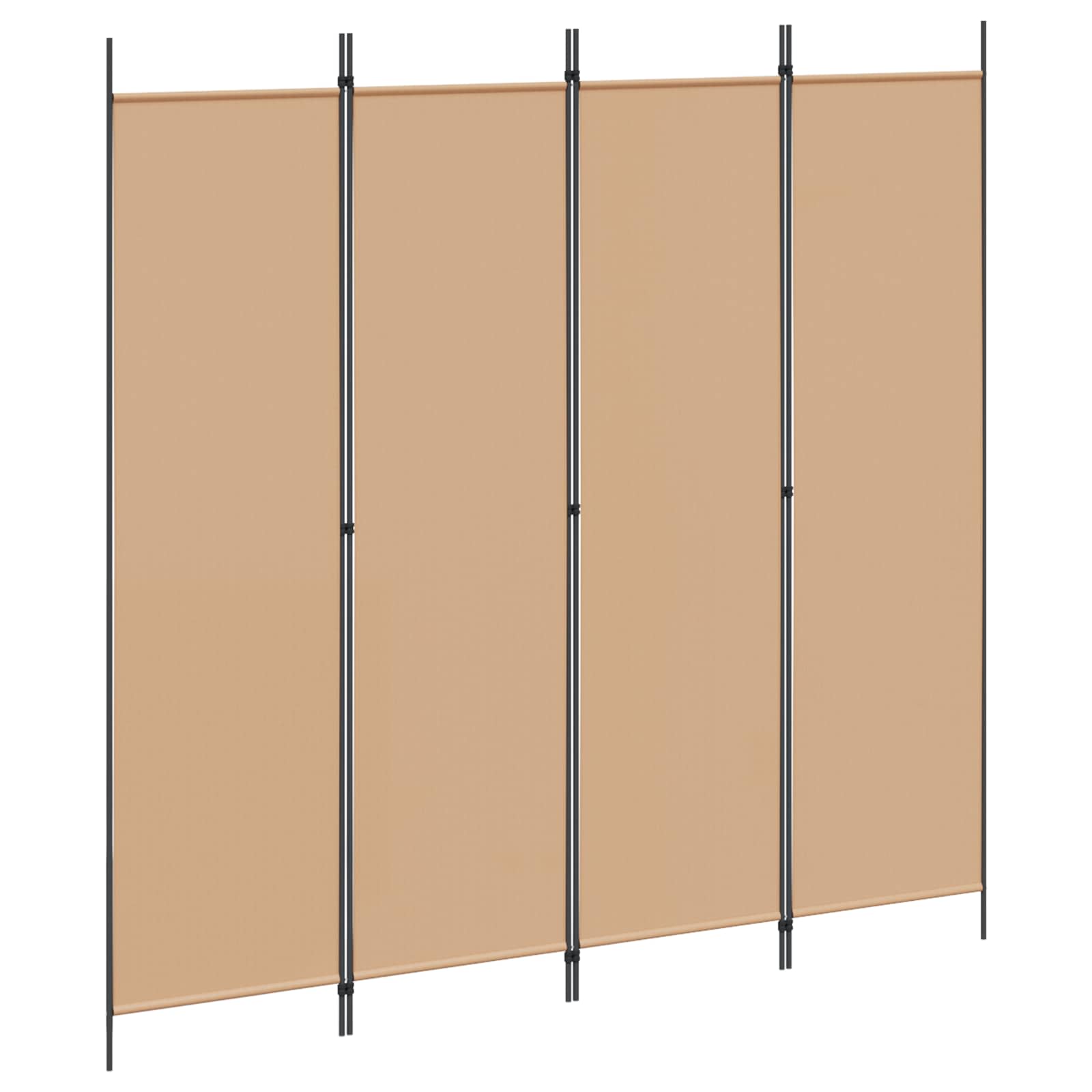 vidaXL Raumteiler Polyester Stahl