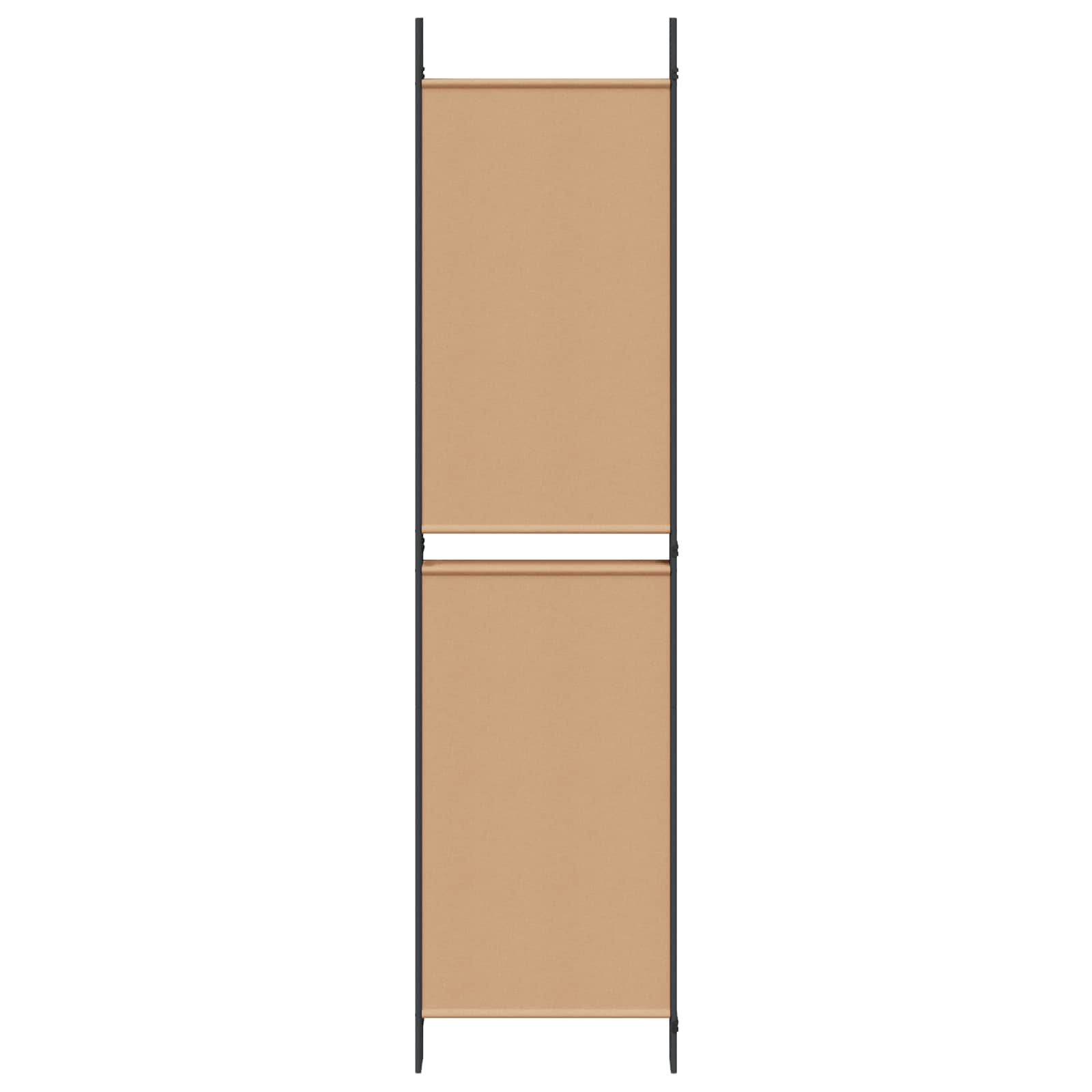 vidaXL 5-Panel Raumteiler Beige 250 x 200 cm Stoff
