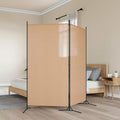 vidaXL 2-teiliger Raumteiler Beige 175 x 180 cm Stoff