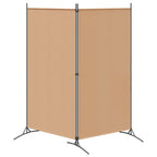 vidaXL 2-teiliger Raumteiler Beige 175 x 180 cm Stoff