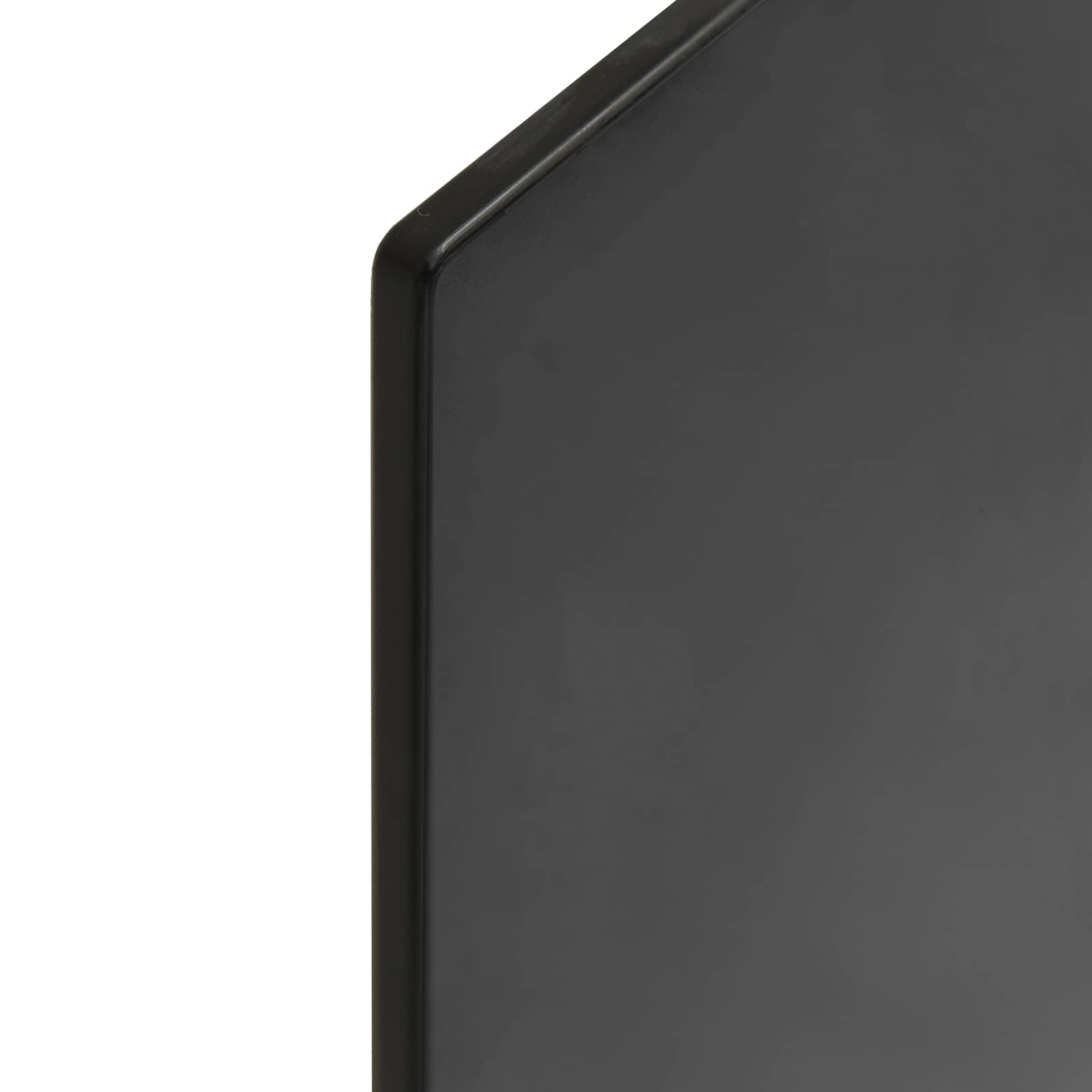 vidaXL Tischplatte 4 pcs Schwarz Glas