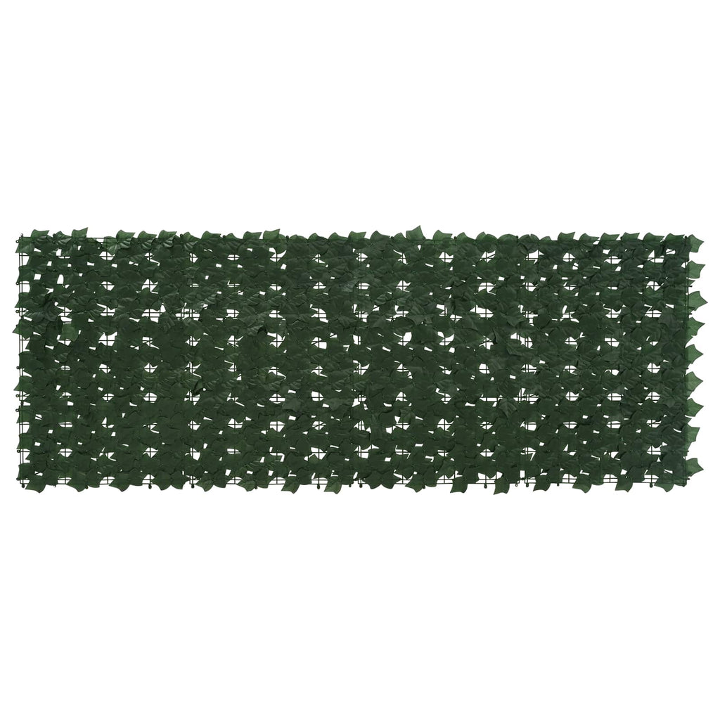 vidaXL Balkonsichtschutz mit Blättern Dunkelgrün 200 x 75 cm