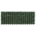 vidaXL Balkonsichtschutz mit Blättern Dunkelgrün 200 x 75 cm