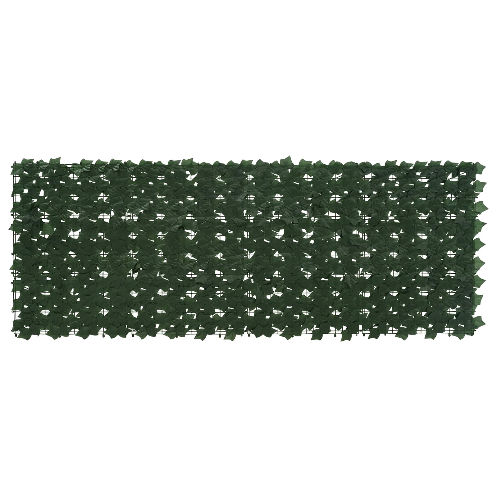 vidaXL Balkonsichtschutz mit Blättern Dunkelgrün 200 x 75 cm