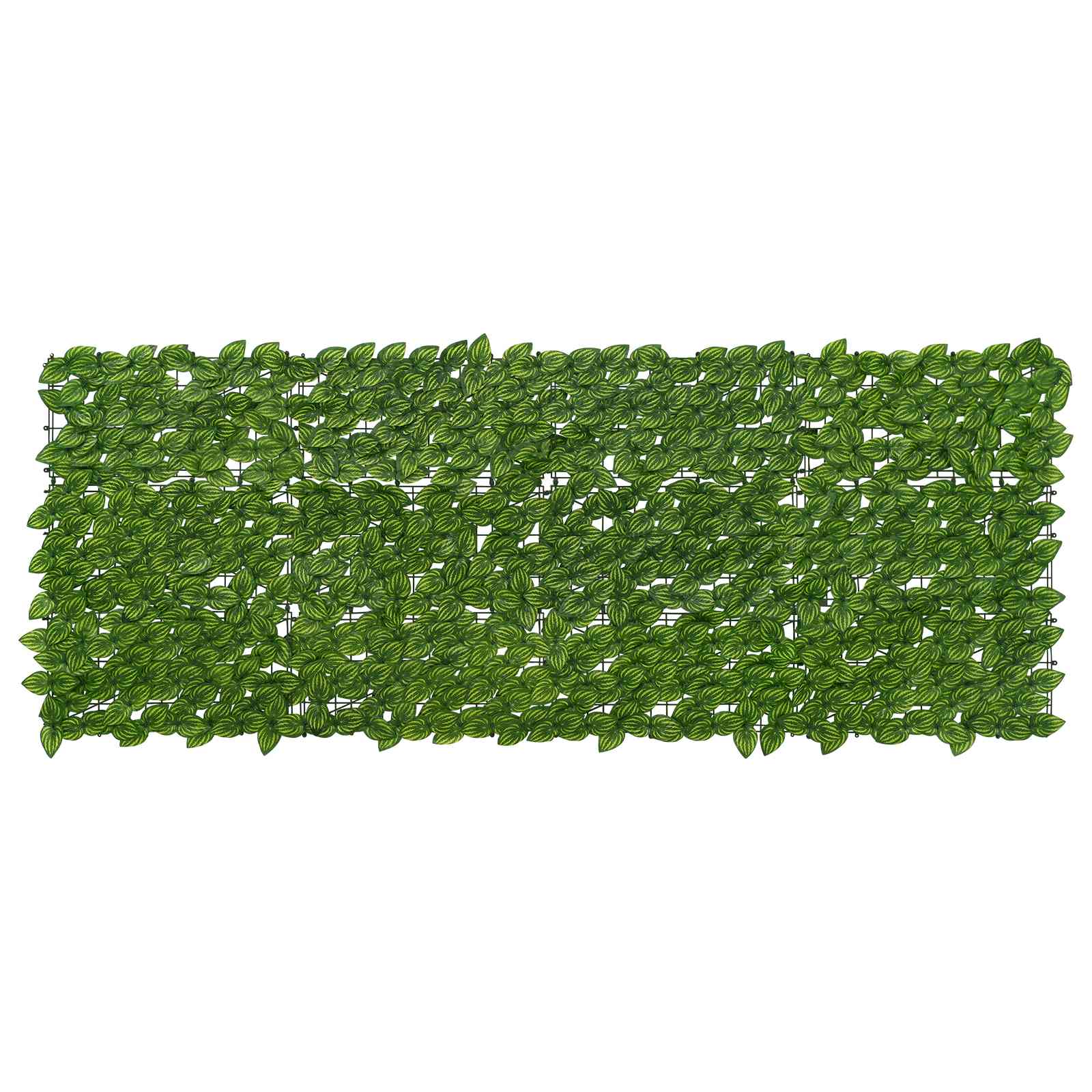 vidaXL Balkonsichtschutz mit Blättern Grün und Gelb 200 x 75 cm
