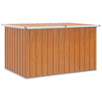 vidaXL Außenlagerbox Verzinkter Stahl 150 x 101 x 91 cm Holz