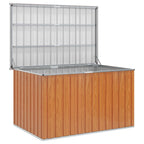 vidaXL Außenlagerbox Verzinkter Stahl 150 x 101 x 91 cm Holz