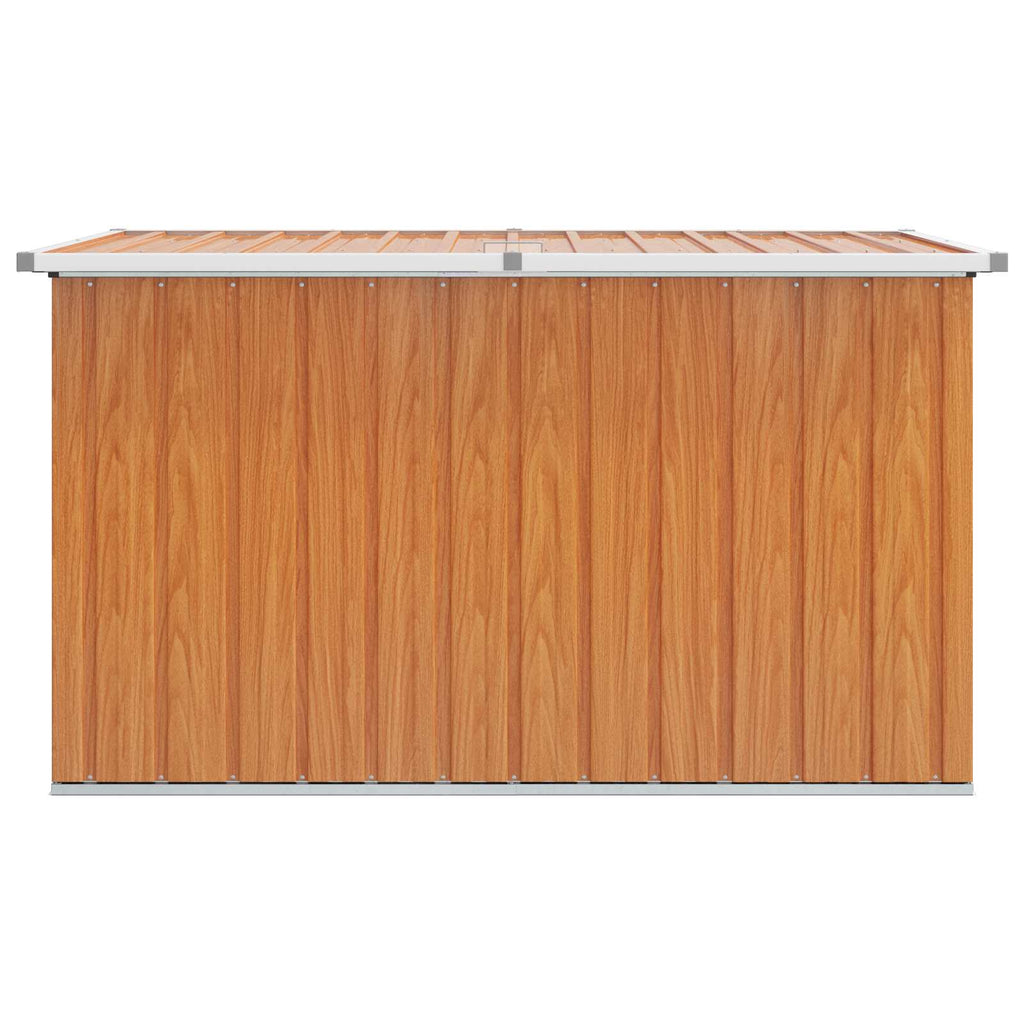 vidaXL Außenlagerbox Verzinkter Stahl 150 x 101 x 91 cm Holz
