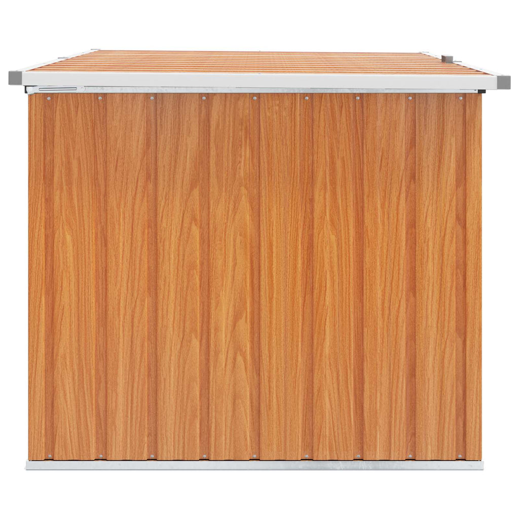 vidaXL Außenlagerbox Verzinkter Stahl 150 x 101 x 91 cm Holz