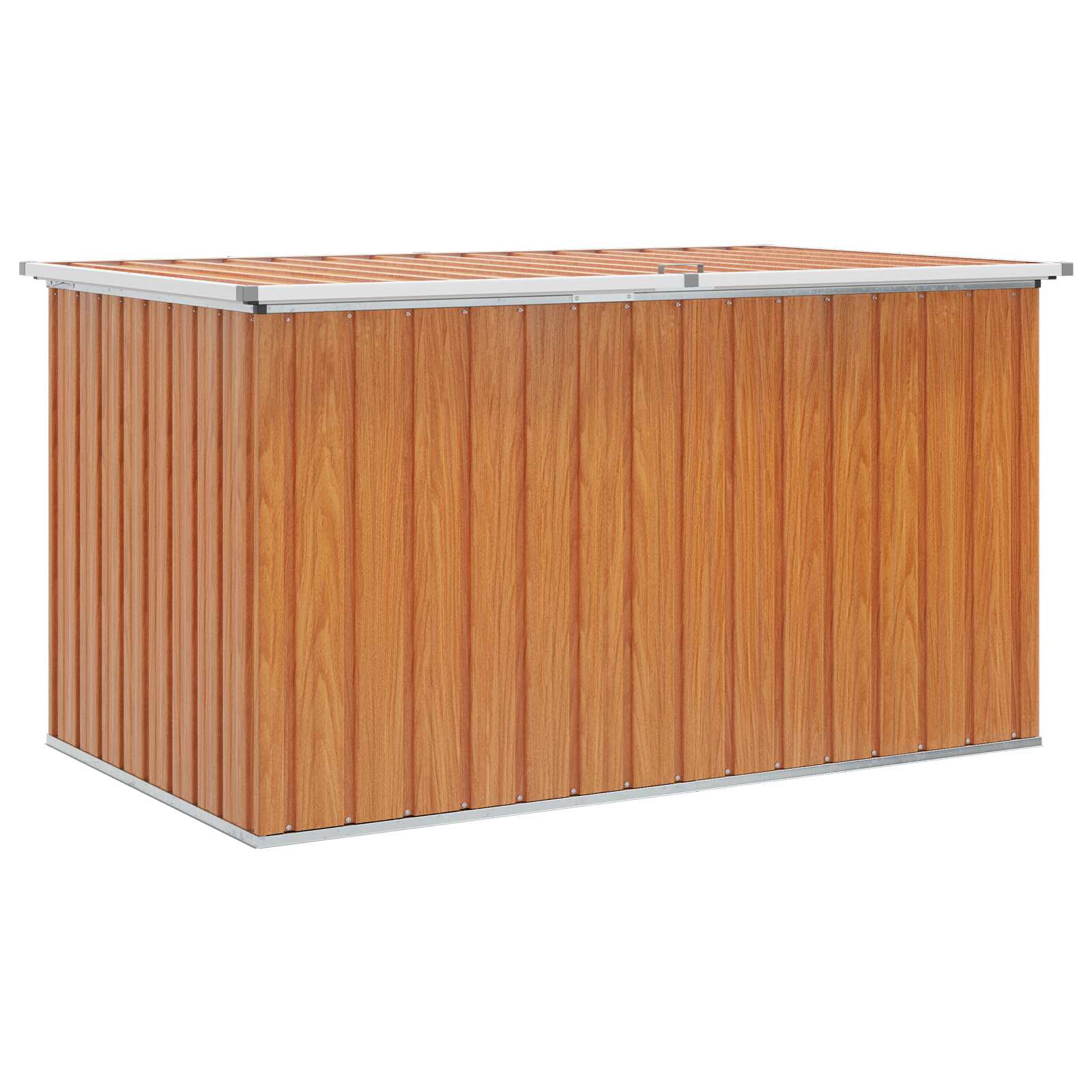 vidaXL Außenlagerbox Verzinkter Stahl 171 x 99 x 93 cm Holzähnlich