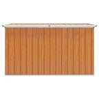 vidaXL Außenlagerbox Verzinkter Stahl 171 x 99 x 93 cm Holzähnlich