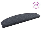 vidaXL Selbstklebende Treppenschoner 15 pcs Dunkelgrau und Blau