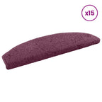 vidaXL Selbstklebende Treppenschoner Halbkreis 15 pcs Dunkel Lila