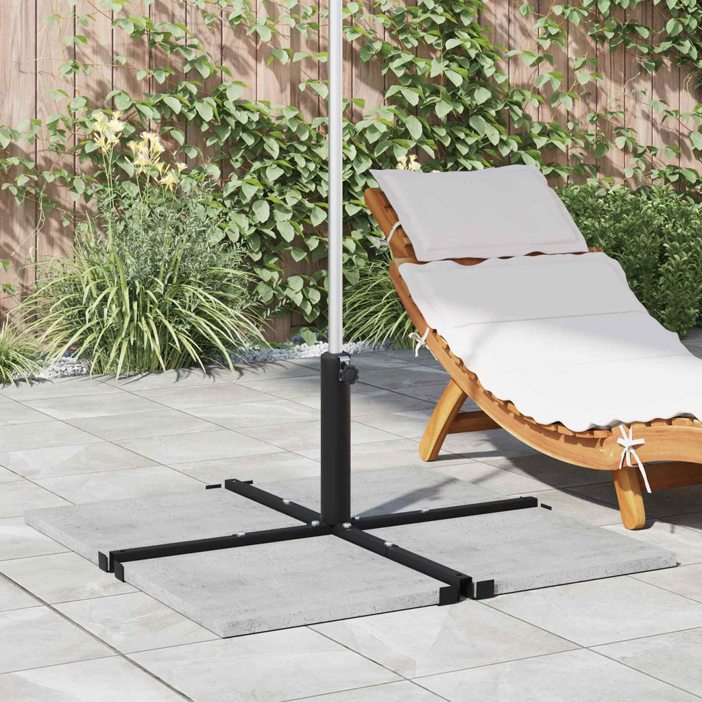 vidaXL Parasolständer für 25–50 mm Stange Schwarz