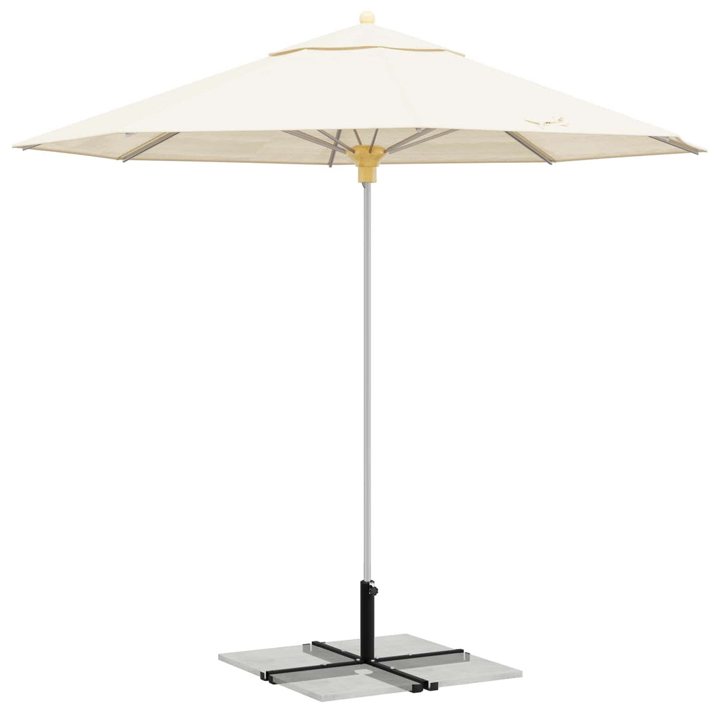 vidaXL Parasolständer für 25–50 mm Stange Schwarz