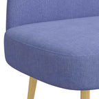 vidaXL Gepolsterte Bank mit Rückenlehne Jeans blau 110 x 60 x 76 cm
