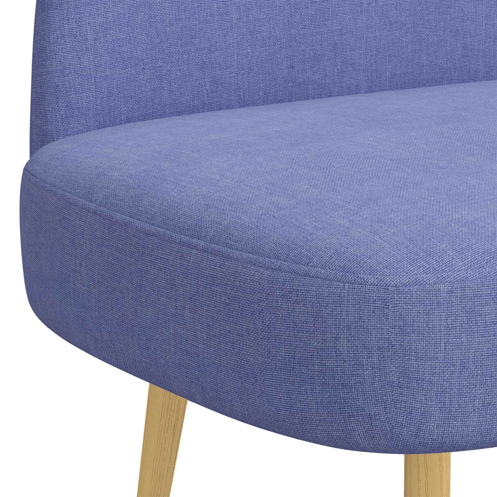 vidaXL Gepolsterte Bank mit Rückenlehne Jeans blau 110 x 60 x 76 cm