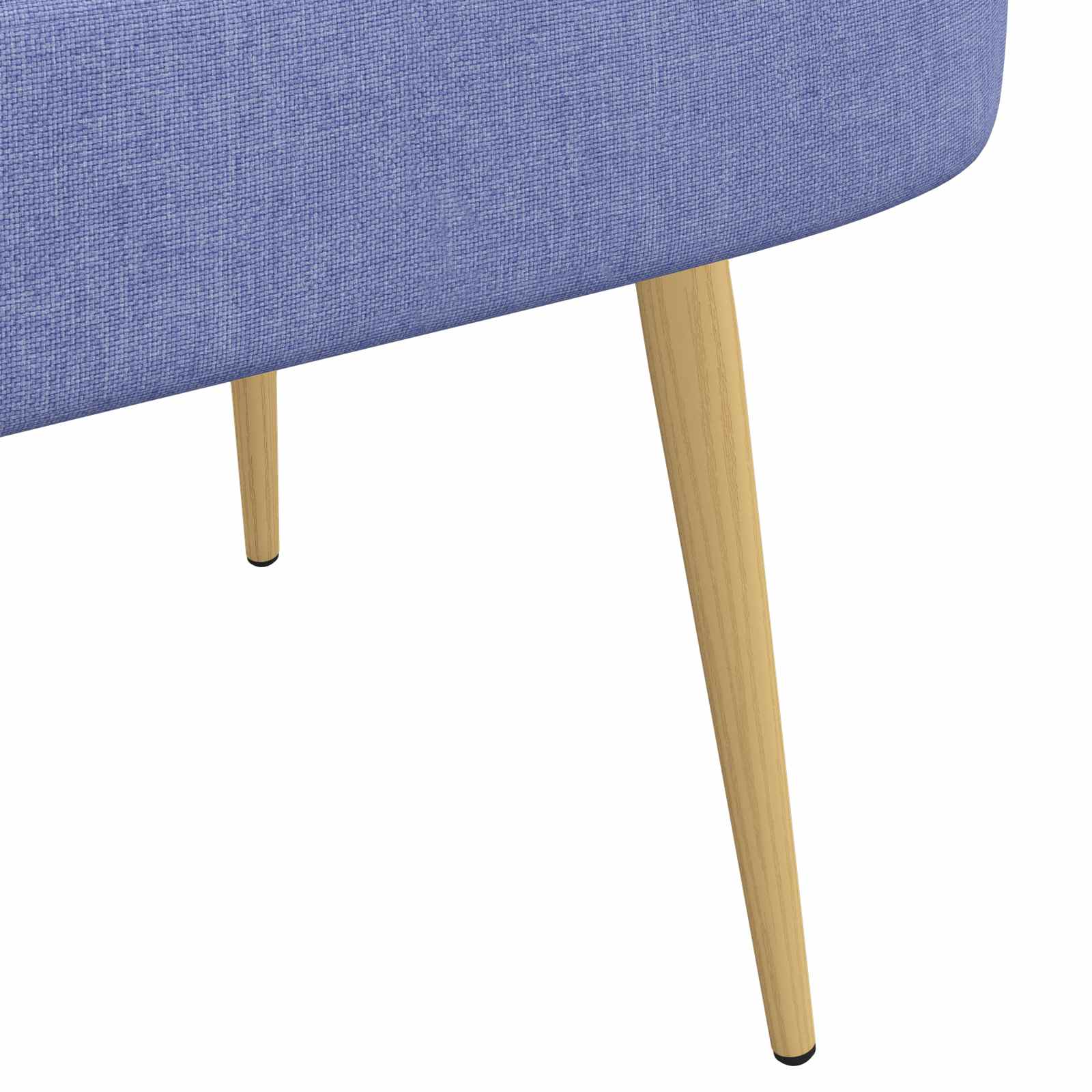vidaXL Gepolsterte Bank mit Rückenlehne Jeans blau 110 x 60 x 76 cm