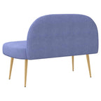 vidaXL Gepolsterte Bank mit Rückenlehne Jeans blau 110 x 60 x 76 cm