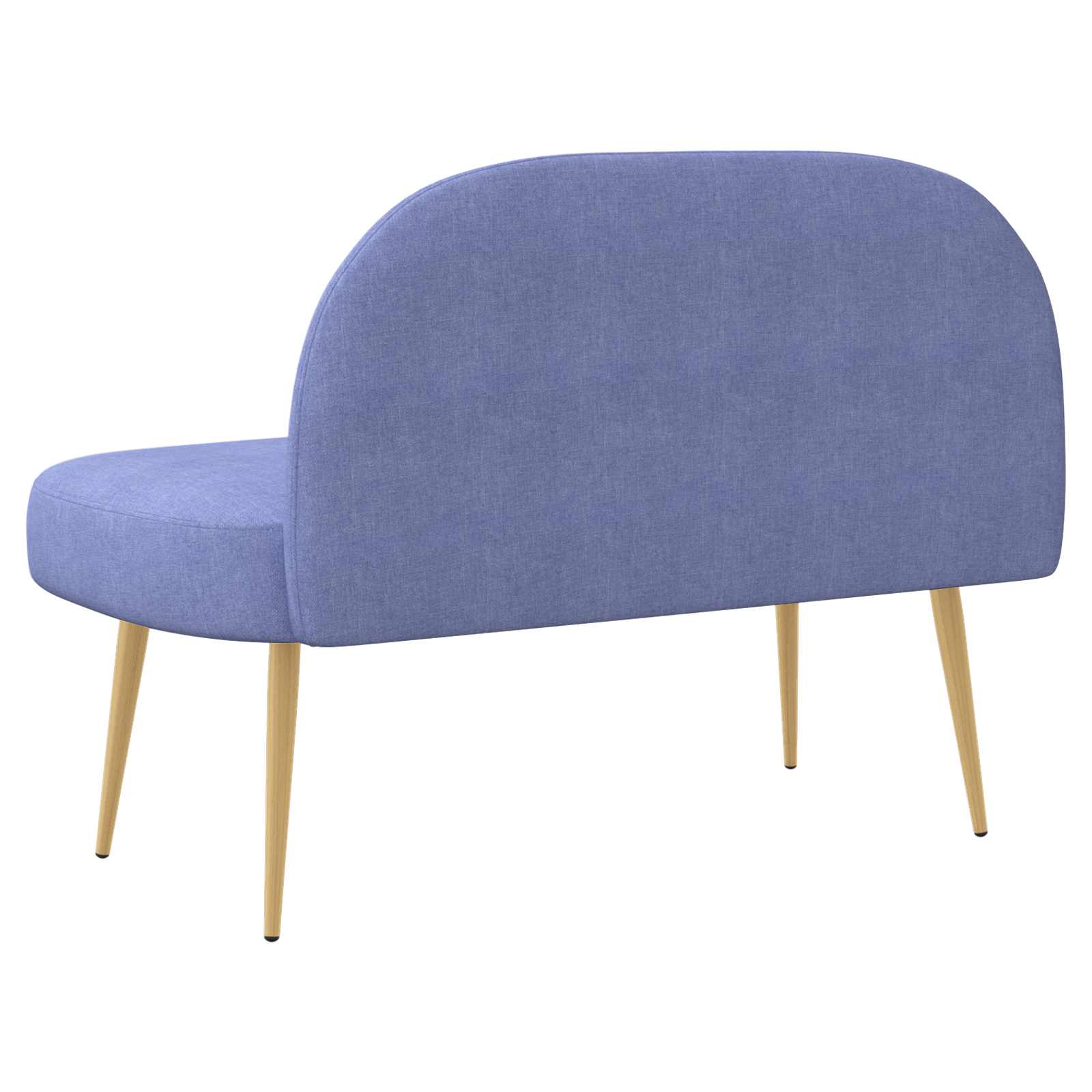 vidaXL Gepolsterte Bank mit Rückenlehne Jeans blau 110 x 60 x 76 cm
