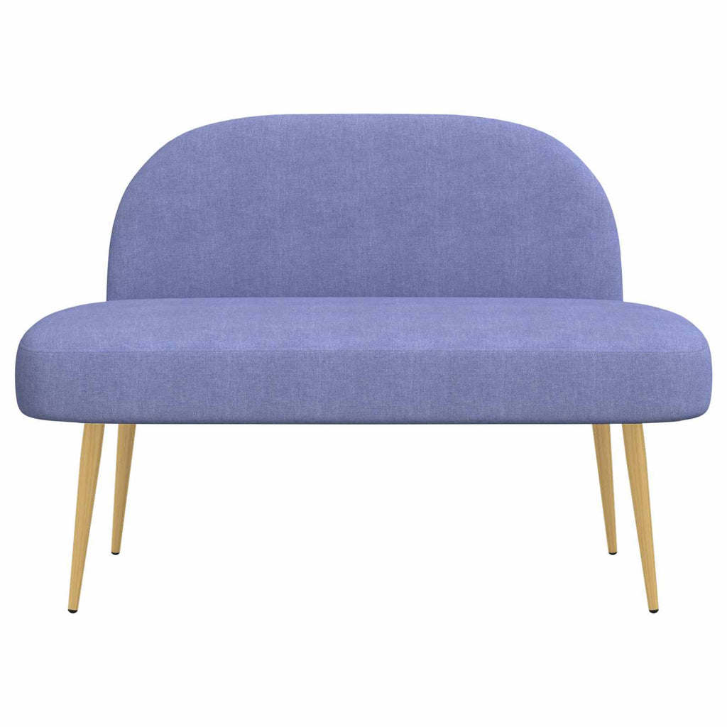 vidaXL Gepolsterte Bank mit Rückenlehne Jeans blau 110 x 60 x 76 cm