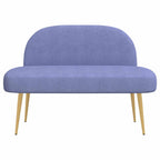 vidaXL Gepolsterte Bank mit Rückenlehne Jeans blau 110 x 60 x 76 cm