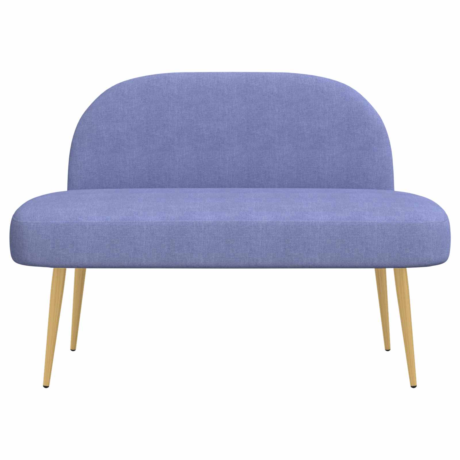 vidaXL Gepolsterte Bank mit Rückenlehne Jeans blau 110 x 60 x 76 cm